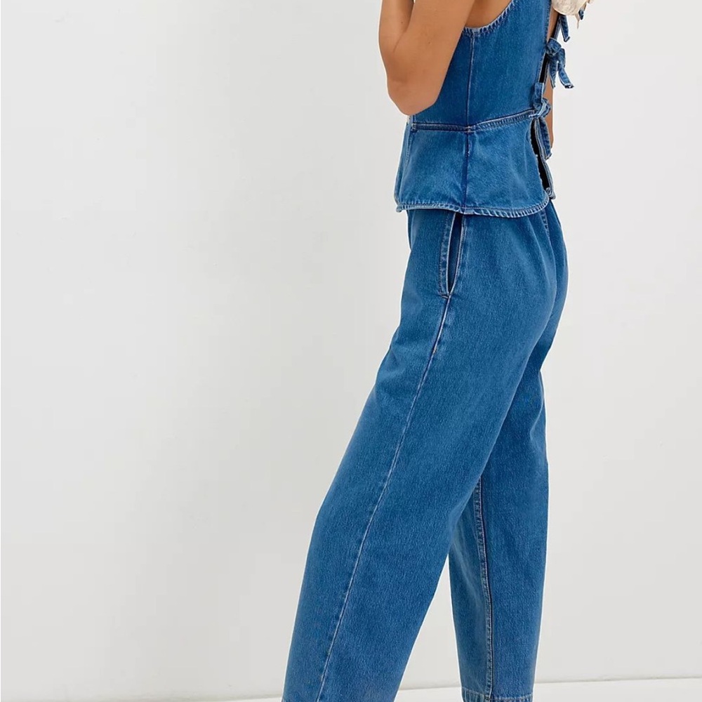 We The Free Blue Denim Overalls - Picture 2 of 8